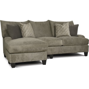 England Catalina 6n00 56 Contemporary Sofa With Floating Otto Chaise Dunk Bright Furniture Sectional Sofas