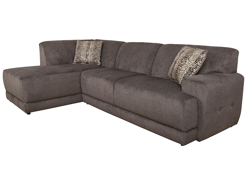 England Cole Contemporary Sectional Sofa With Left Facing Chaise