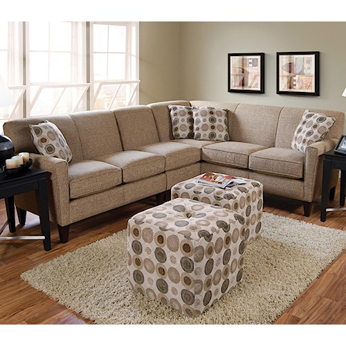 England Collegedale Contemporary 3 Piece Sectional Howell England Collegedale Contemporary 3 Piece Sectional