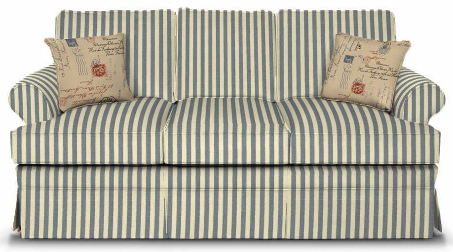 England Grace Stationary Sofa With Rolled Arms Vandrie Home