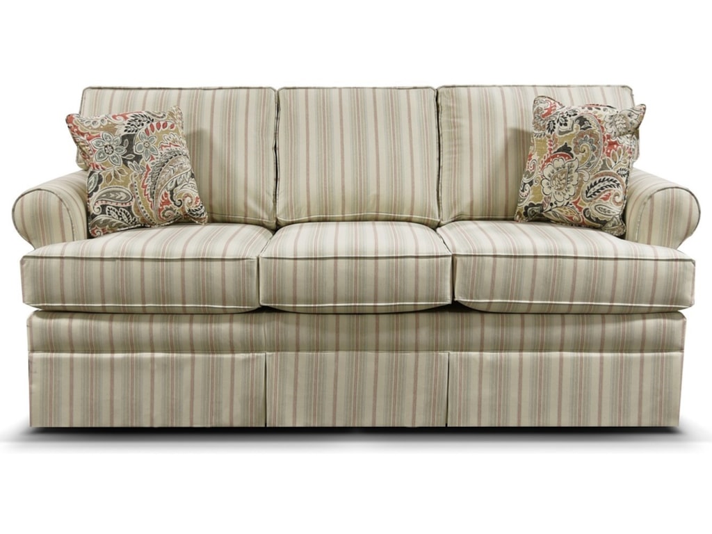 England Grace Stationary Sofa With Rolled Arms Rune S Furniture Stationary Sofa With Rolled Arms