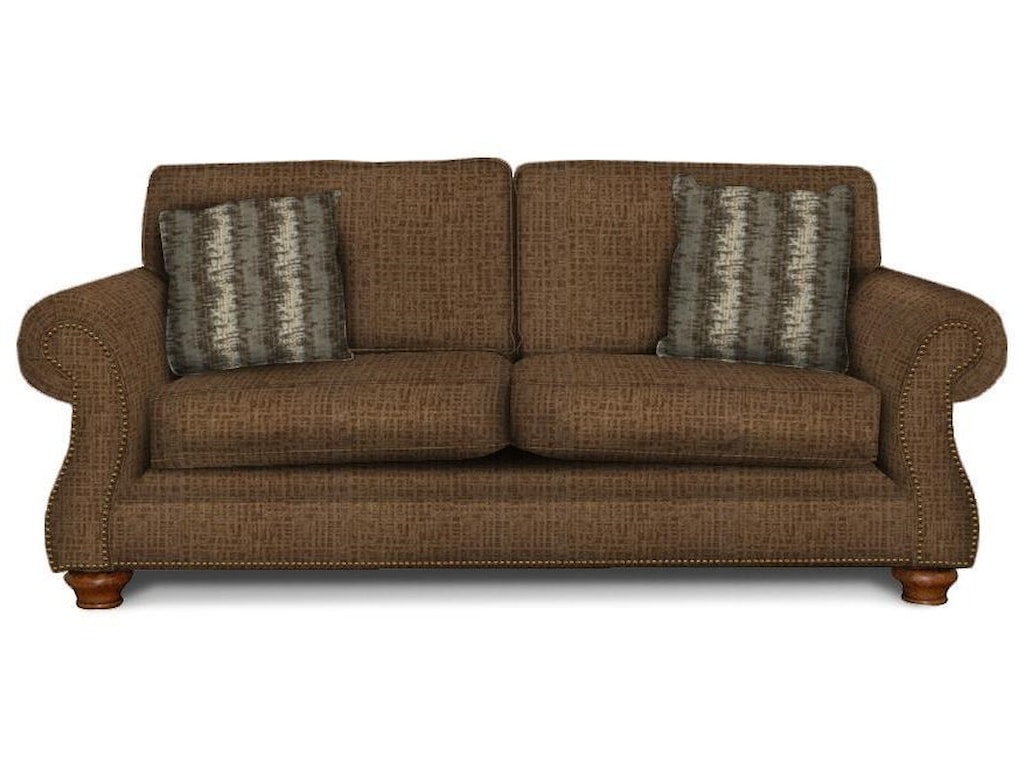 Jeremie Two Cushion Sofa With Nailheads By England At Vandrie Home Furnishings