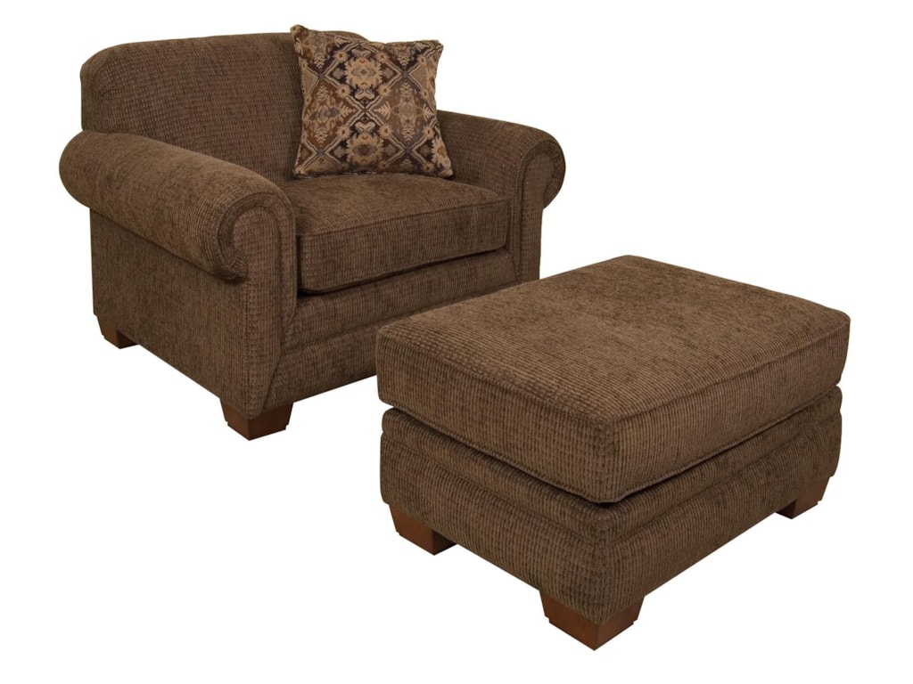 England Monroe Chair With Matching Ottoman H L Stephens England Monroechair And Ottoman