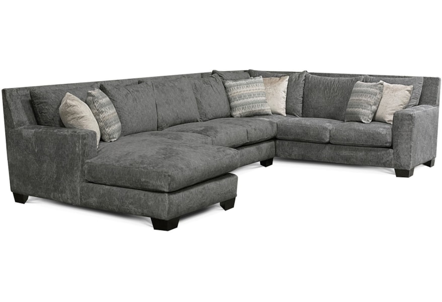 England Luckenbach Contemporary Sectional Sofa With Chaise Luckenbach Contemporary Sectional Sofa
