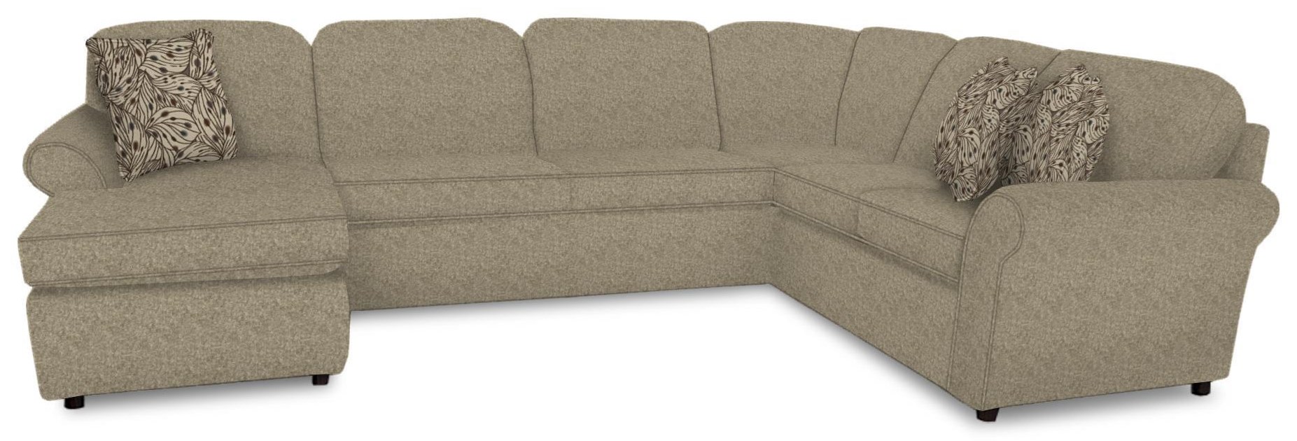 England Malibu 2400 5 6 Seat Left Side Chaise Sectional Gill Brothers Furniture Sectional Sofas