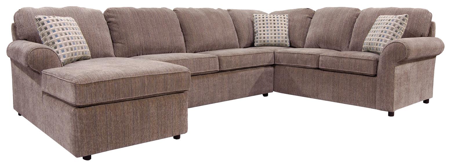 England Malibu 56 Seat (left side) Chaise Sectional AHFA Sectional Sofas