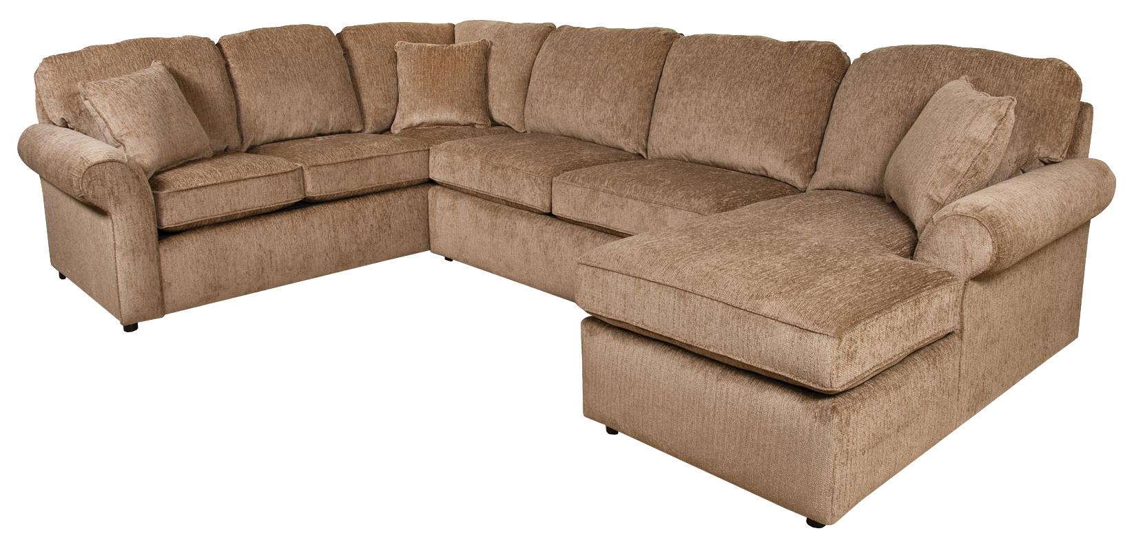 England Malibu 56 Seat (right side) Chaise Sectional Sofa AHFA