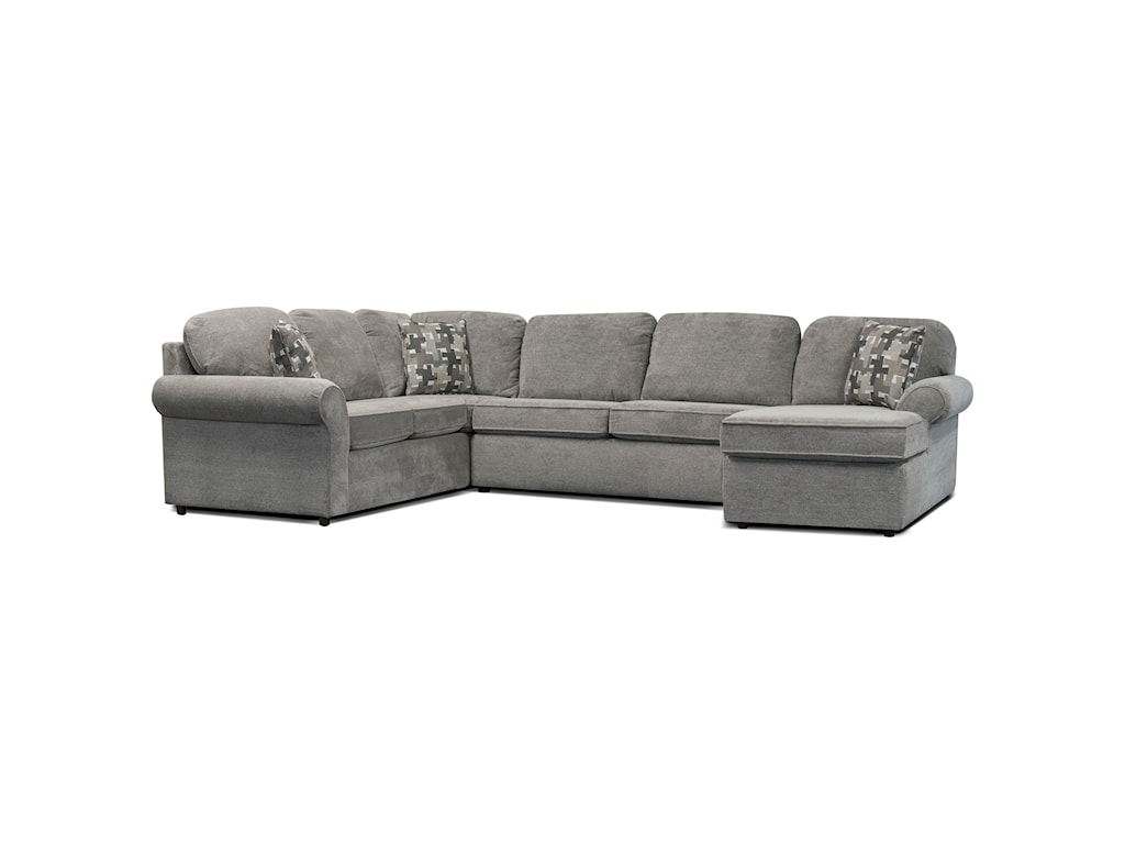 England Malibu 5 6 Seat Right Side Chaise Sectional Sheely S Furniture Appliance Sectional Sofas