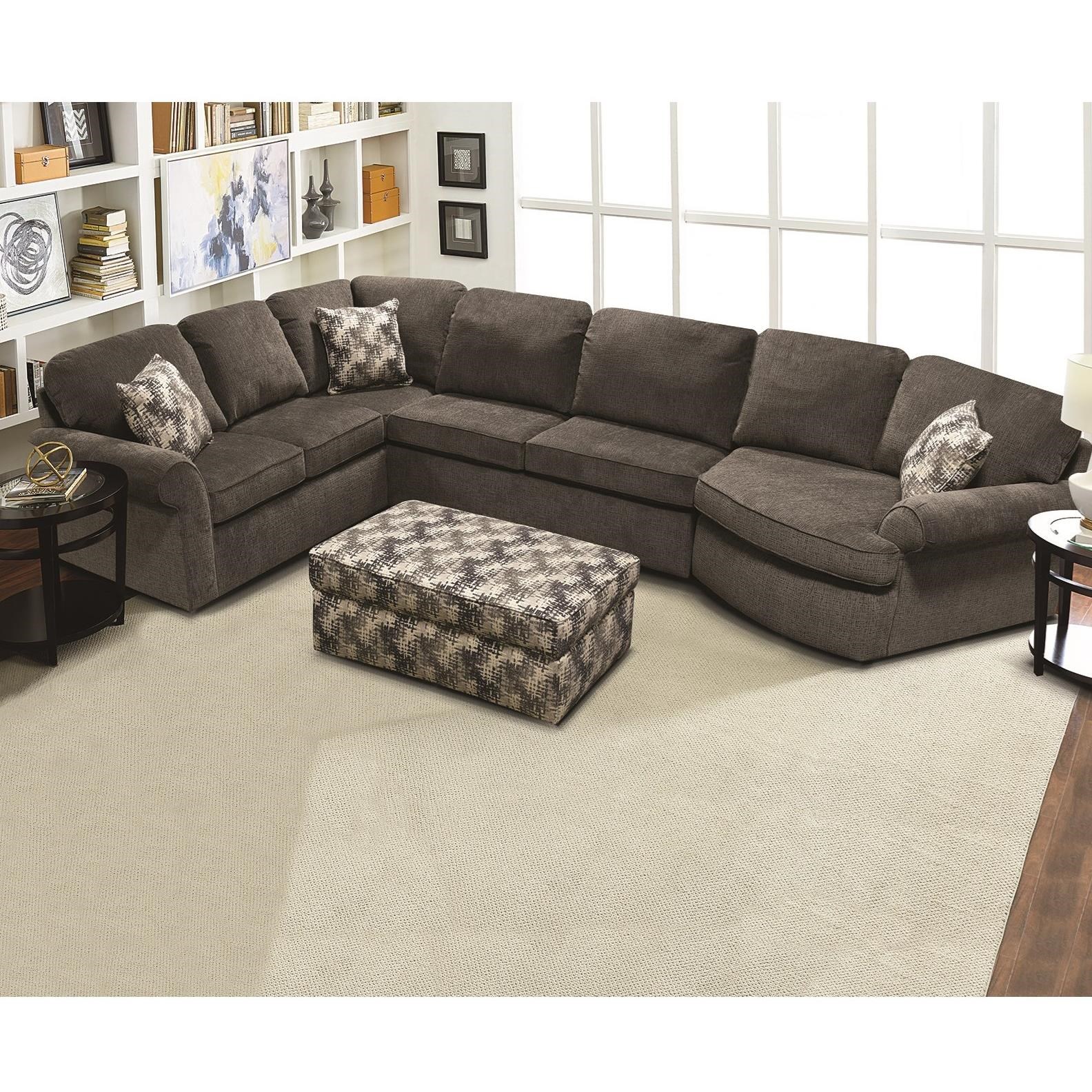England Malibu Casual 3 Piece Sectional Sheely S Furniture
