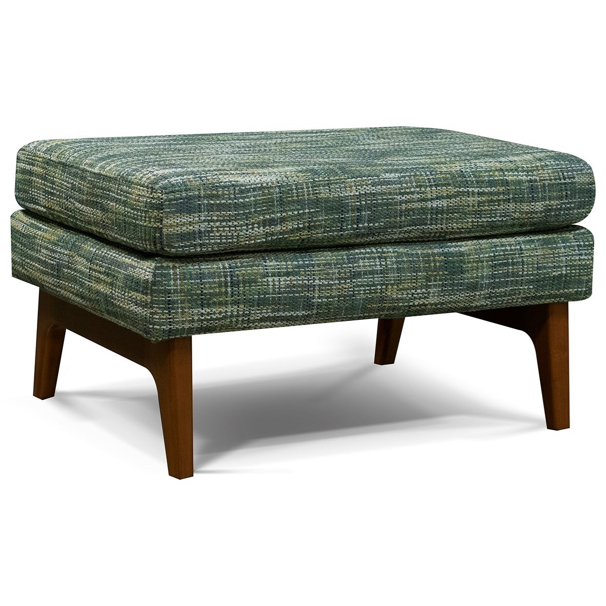 England Milo Mid Century Modern Large Ottoman Virginia Furniture Market Ottomans