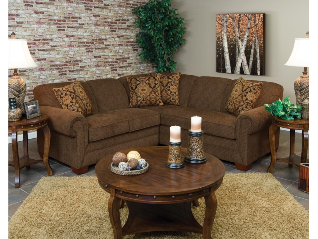 Monroe 2 Piece Sectional Sofa With Laf Loveseat By England At Dunk Bright Furniture