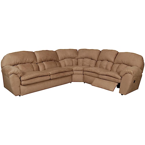 England Oakland 3 Piece Reclining Sectional Sofa With Sleeper England Oakland 3 Piece Reclining Sectional Sofa With Sleeper