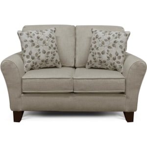 England Paxton 3b06 Transitional Flared Arm Loveseat With Wooden Legs Coconis Furniture Mattress 1st Loveseats