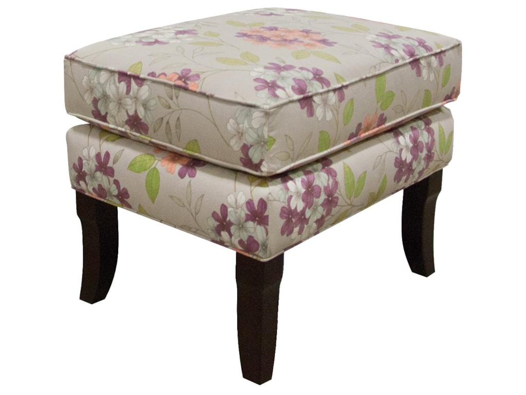 England Scarlet Living Room Ottoman