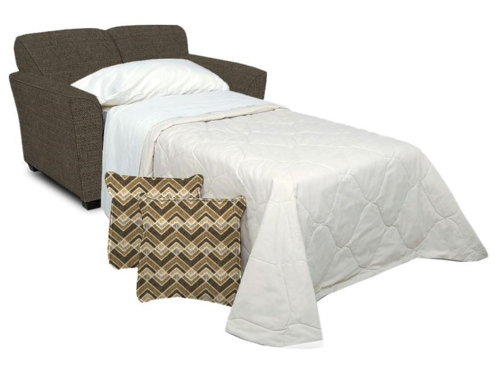 England Ivey Twin Size Sleeper Sofa With Comfort 3 Mattress Ivey Twin Size Sleeper Sofa With Comfort 3 Mattress By England