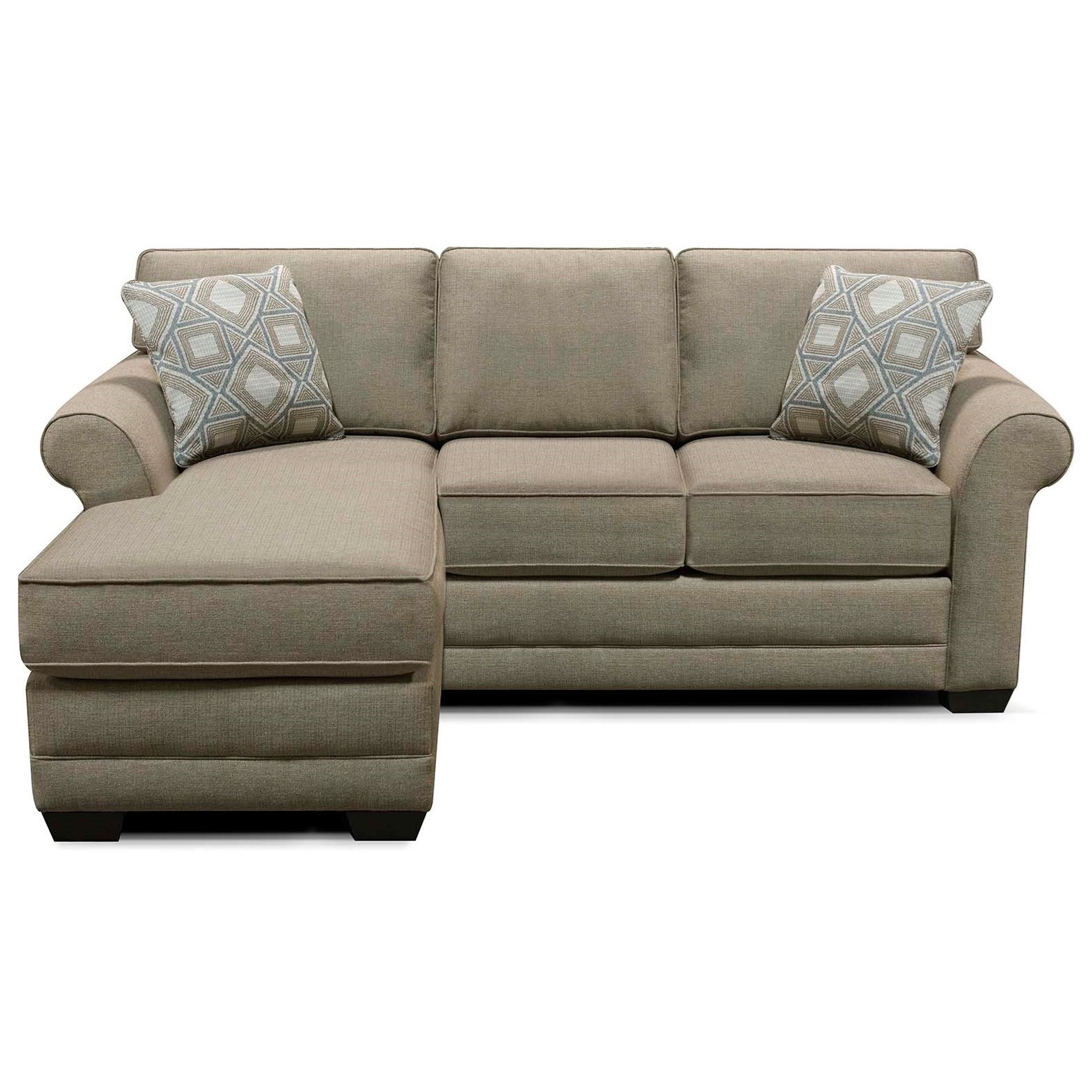 England Wallace Transitional Sofa With Floating Ottoman Chaise