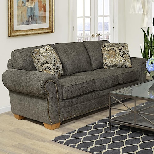 England Walters Sofa With Nailhead Trim Super England Walters Sofa With Nailhead Trim