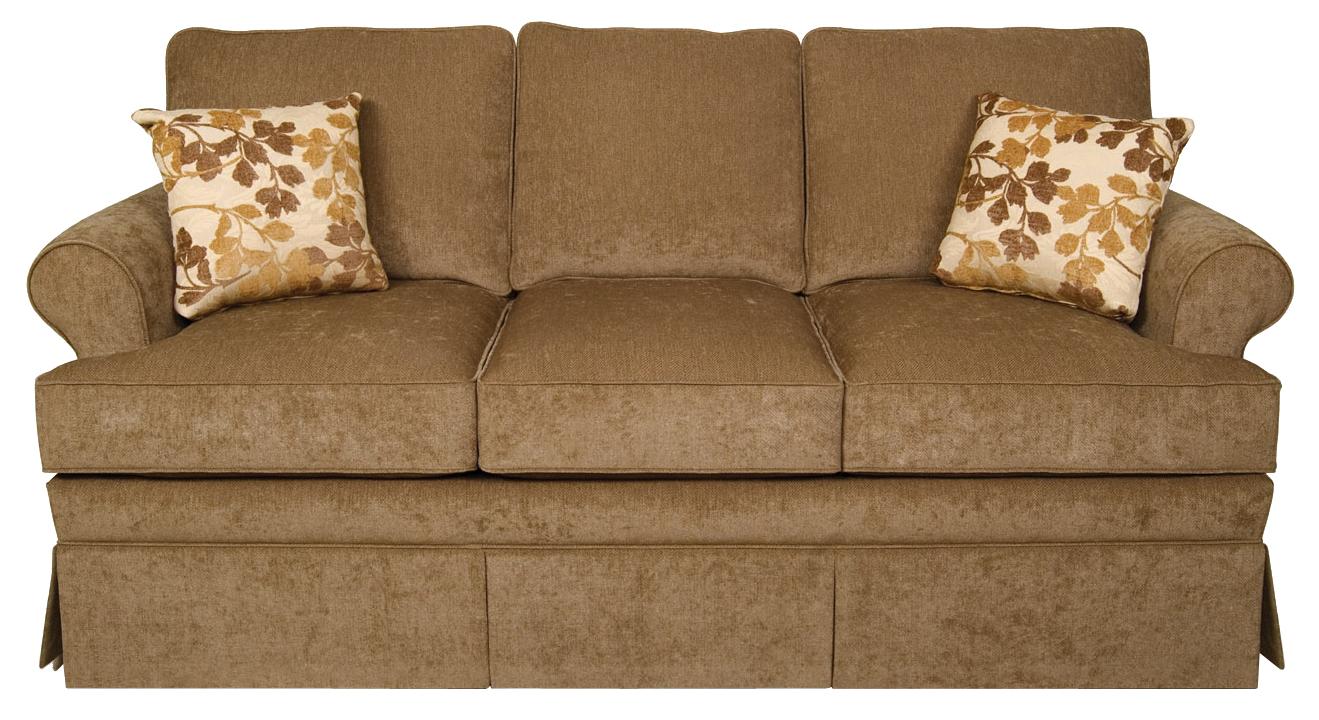 England William Traditional Skirted Sofa AHFA Sofas