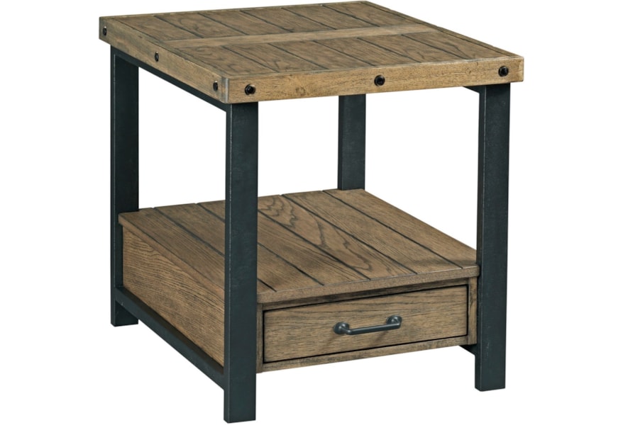 England Workbench H790915 Industrial Rectangular Drawer End Table