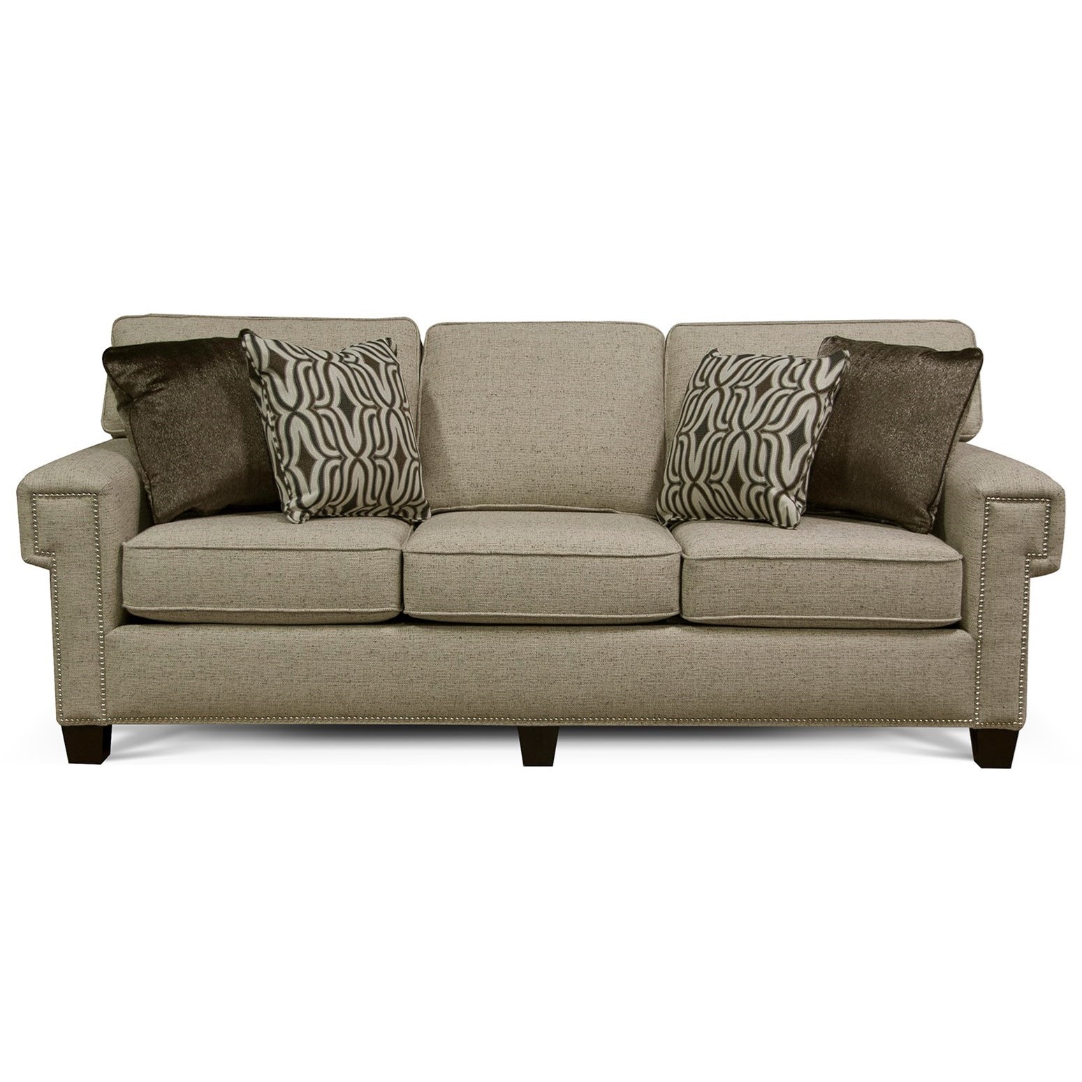 England Yonts Sofa With Nailhead Trim Reeds Furniture Sofas