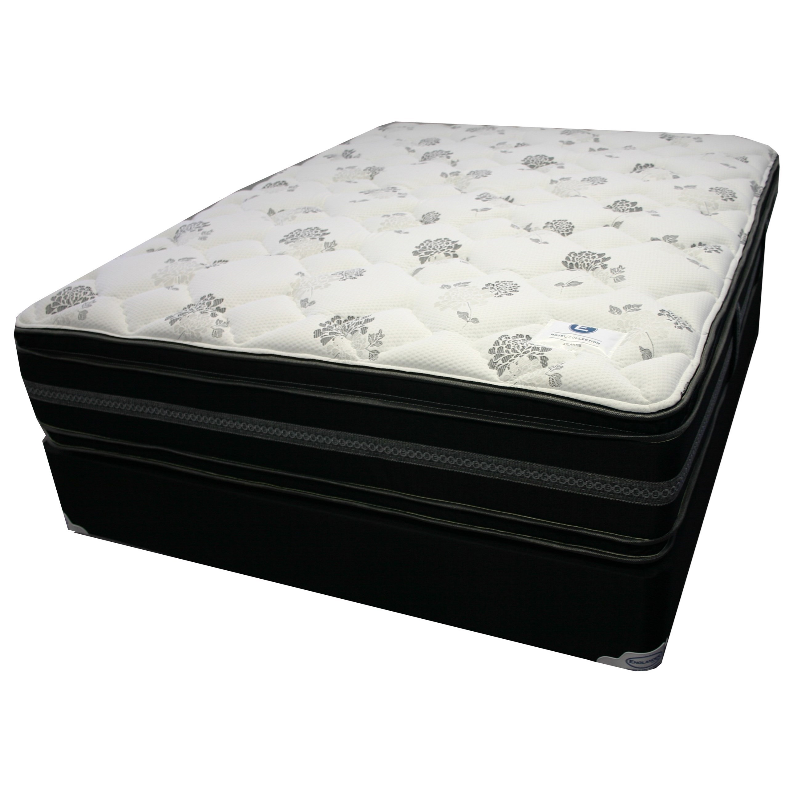 Englander Starlight Firm Queen Firm Pillow Top Two Sided Mattress And Wood Foundation Lagniappe Home Store Mattress And Box Spring Sets
