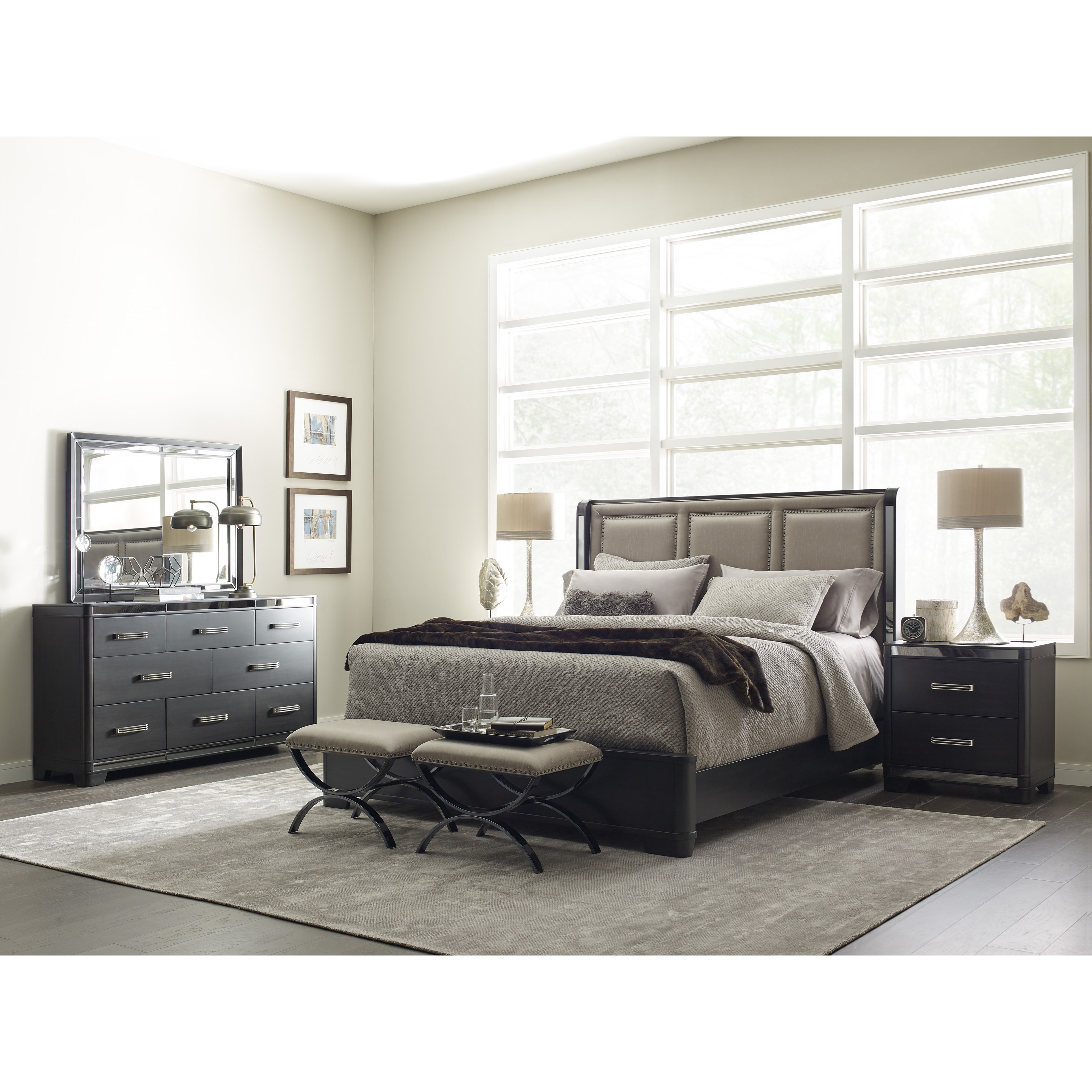 Eric Church S Highway To Home By Pulaski Silverton Sound 2 Drawer Nightstand With Smoked Mirror Accents Rooms For Less Night Stands