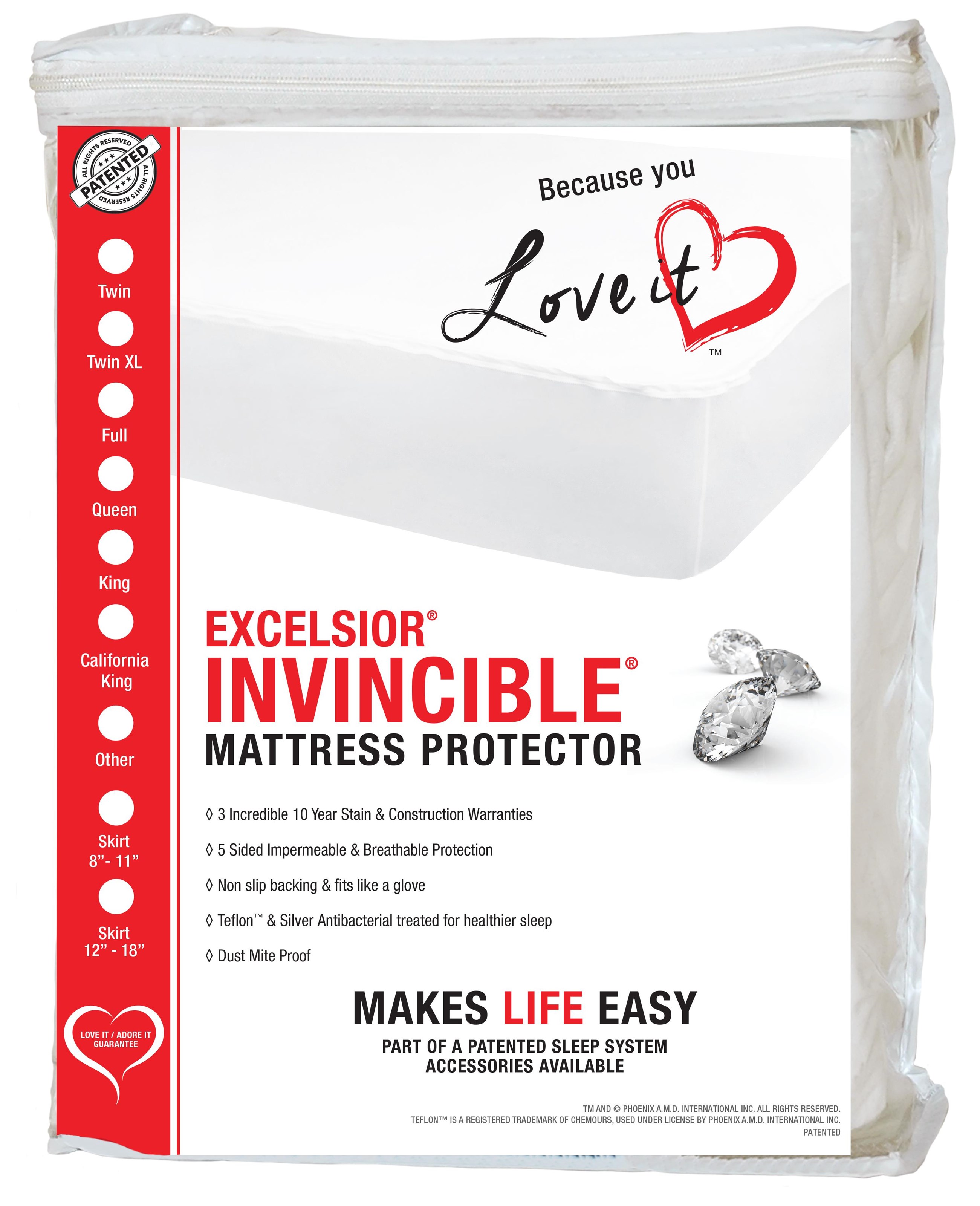 Excelsior Invincible 16 Full Mattress Protector Slumberworld Mattress Protectors