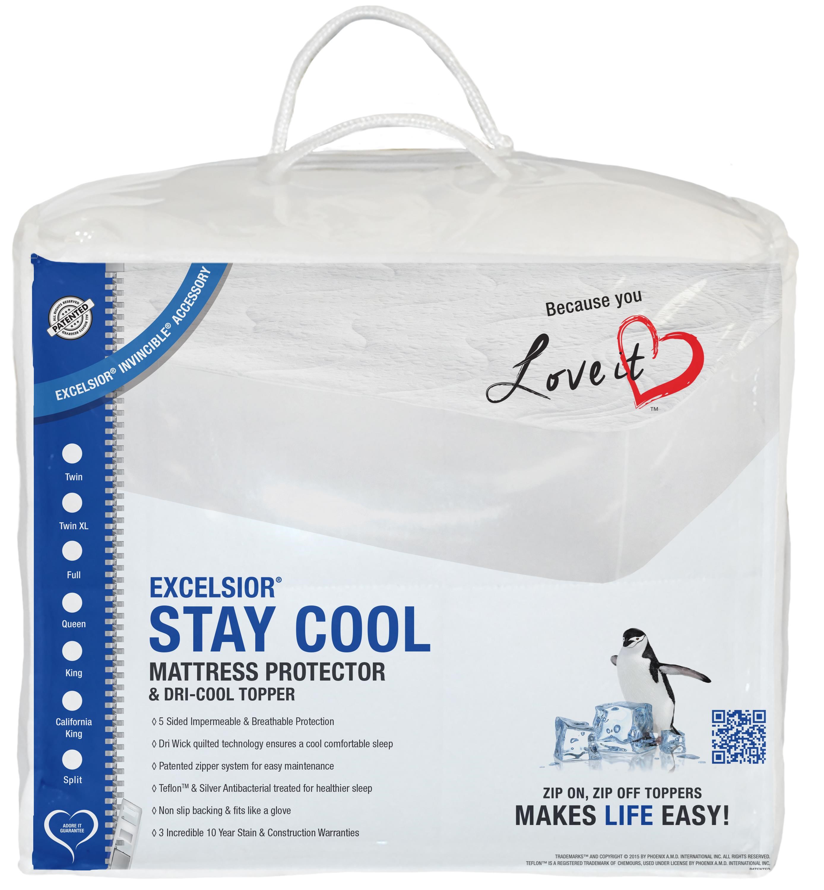 Excelsior Stay Cool Ii 16 Queen Mattress Protector Slumberworld