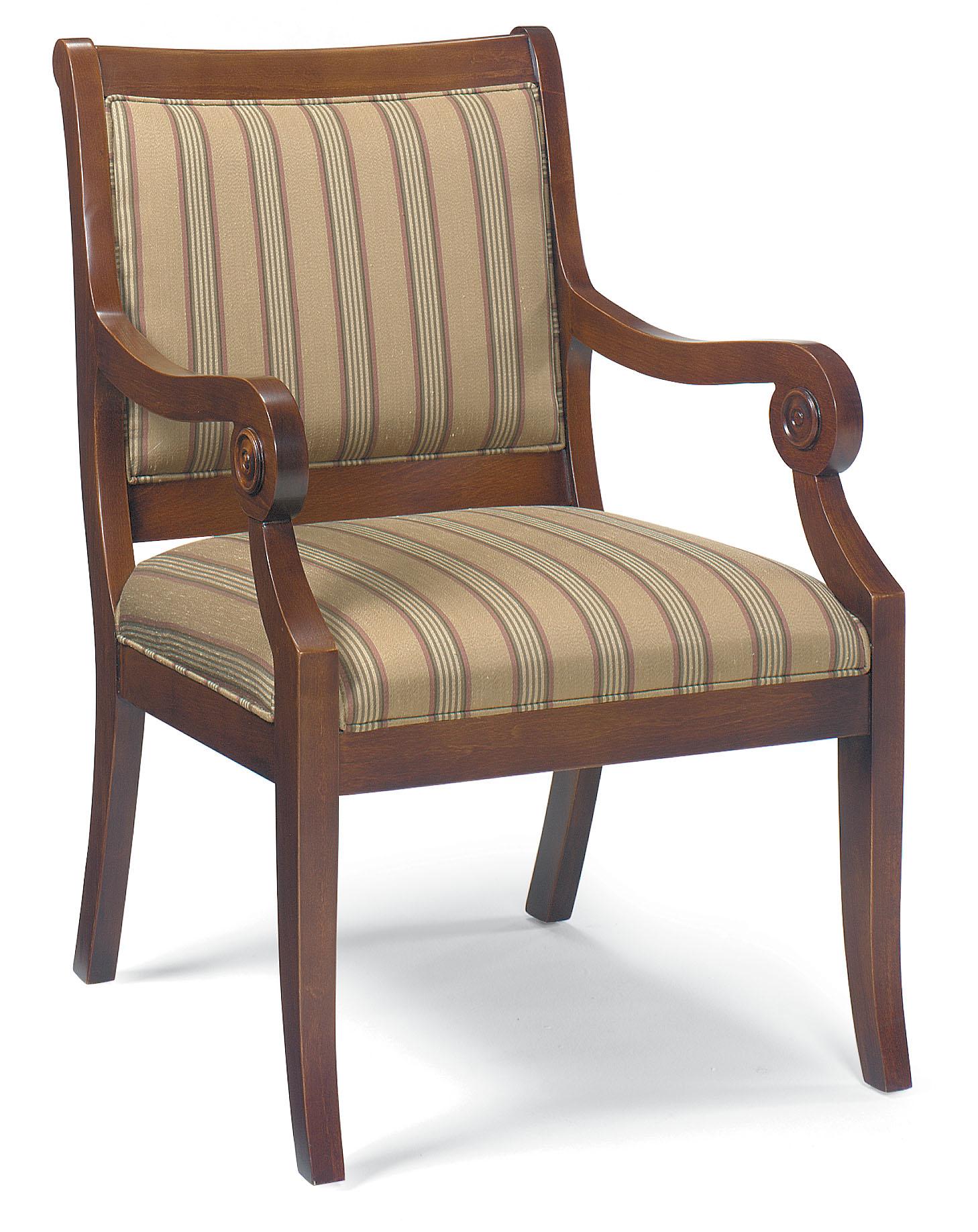 Fairfield Chairs Exposed Wood Chair With Scrolled Arms Wayside Furniture Exposed Wood Chairs