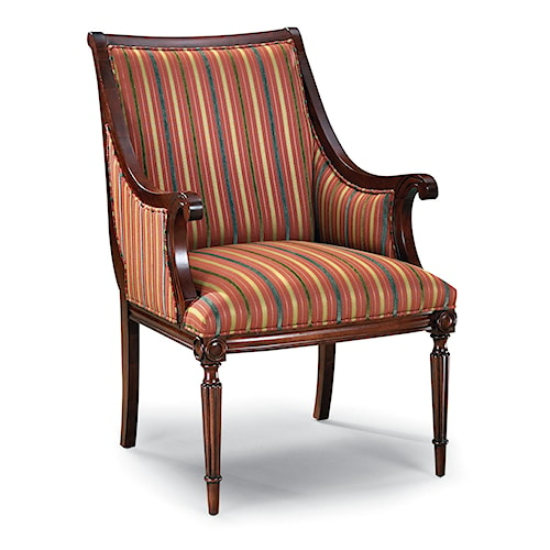 Fairfield Chairs Exposed Wood Upholstered Accent Chair ...