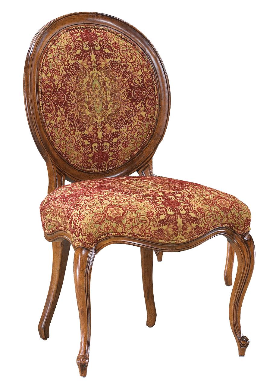 Fairfield Chairs Exposed Wood Side Chair With Round Back