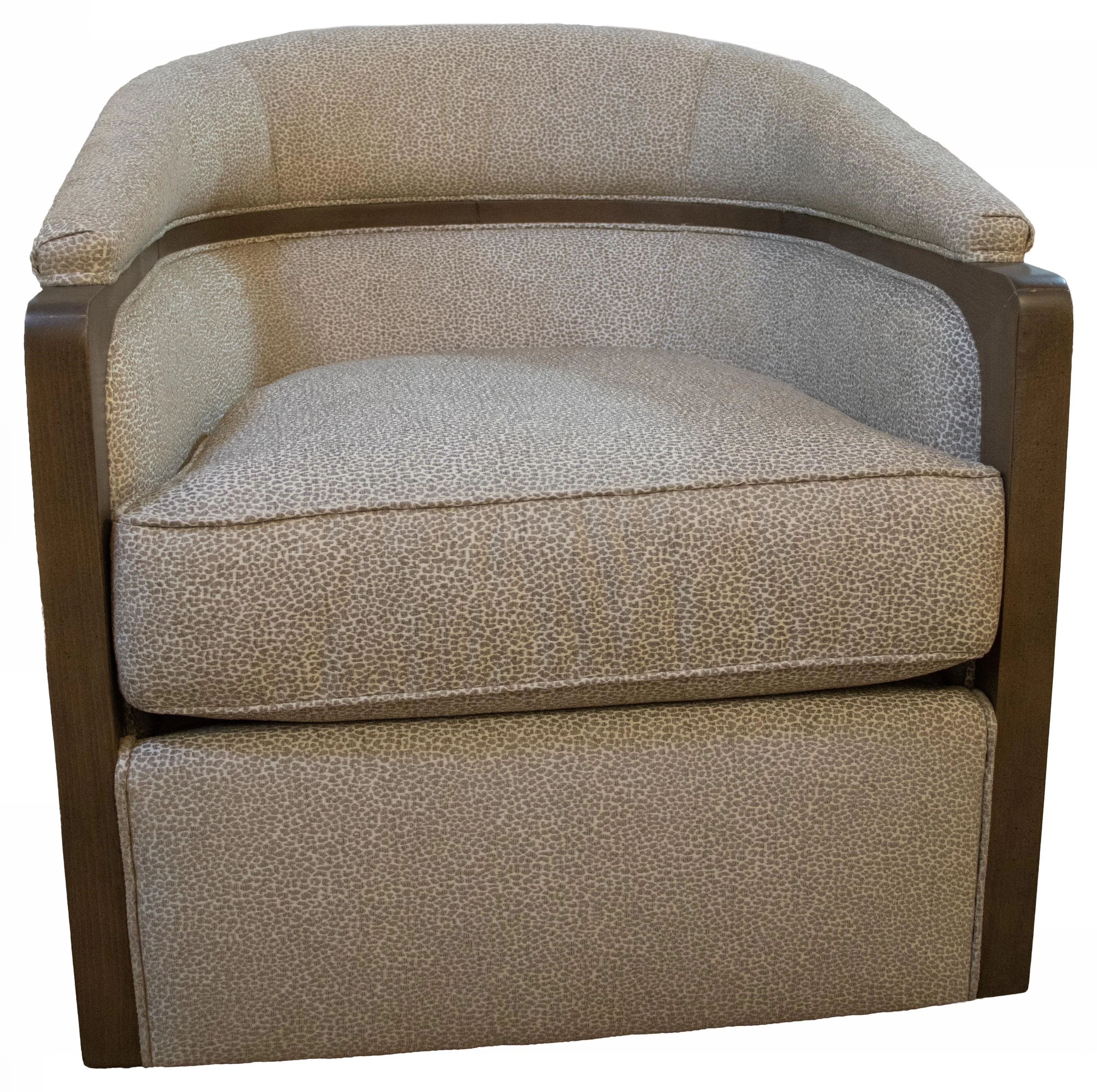 Fairfield Chairs 6198-31-9510SMOKE Upholstered Swivel Chair with