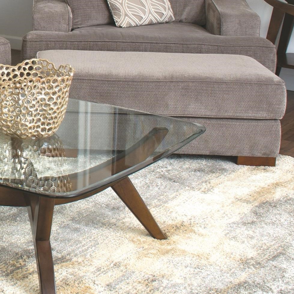 Fairmont Designs Avalon Casual Ottoman With Block Feet