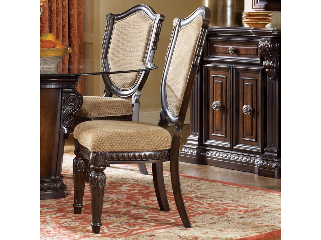 Grand Estates Upholstered Side Chair W Shield Back By Fairmont Designs At Royal Furniture
