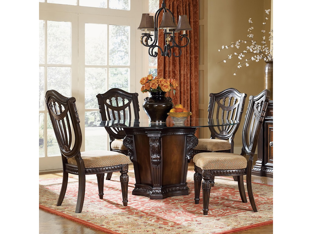 Fairmont Designs Grand Estates 5 Piece Dining Table And Chairs Set Royal Furniture Dining 5 Piece Sets