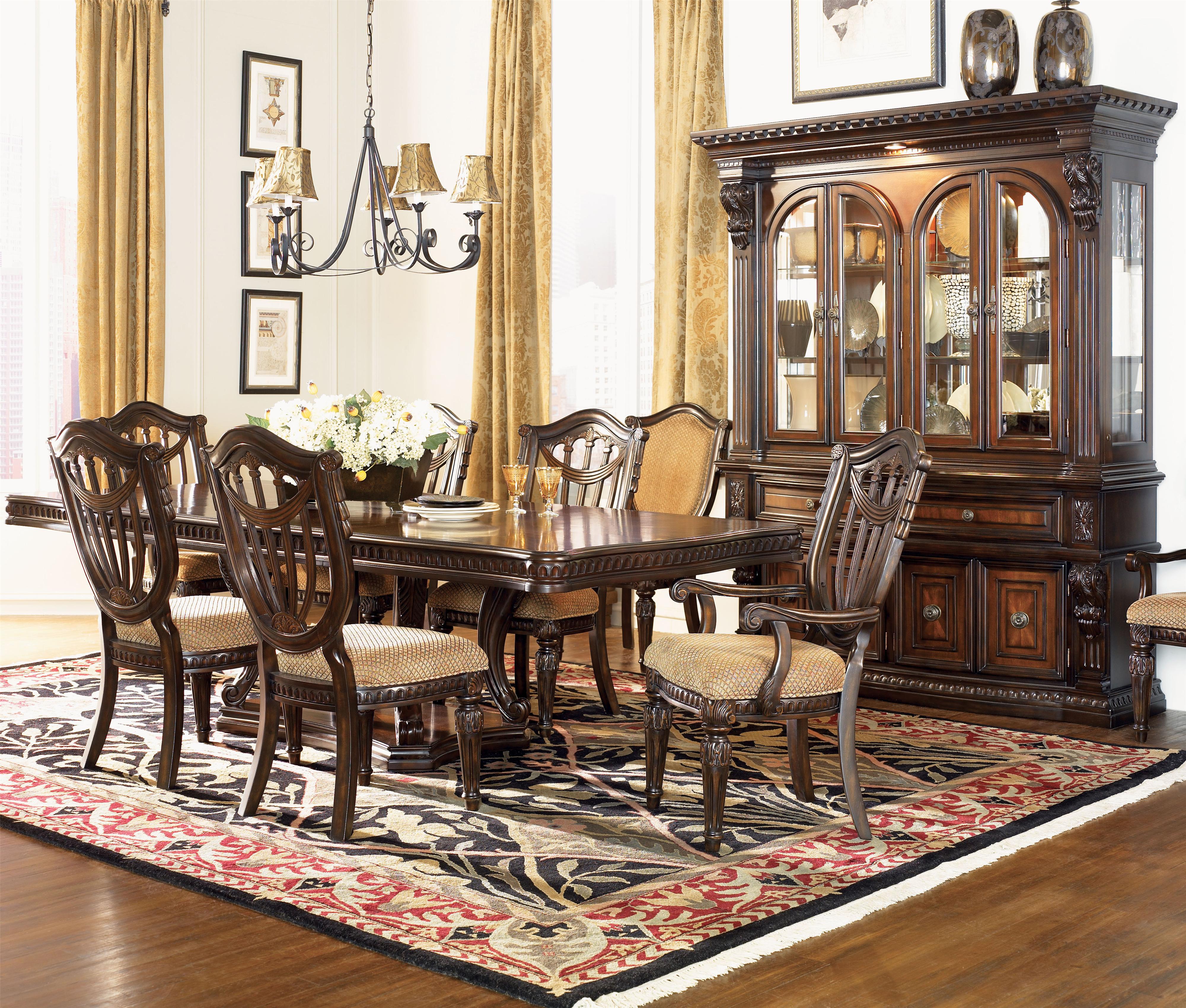 Fairmont Designs Grand Estates Double Pedestal Rectangular Dining Table Royal Furniture Dining Tables