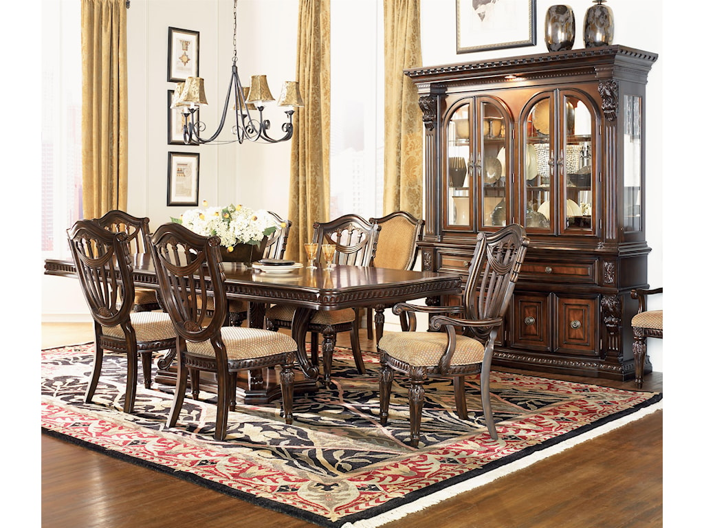 Fairmont Designs Grand Estates Double Pedestal Rectangular Dining Table Royal Furniture Dining Tables