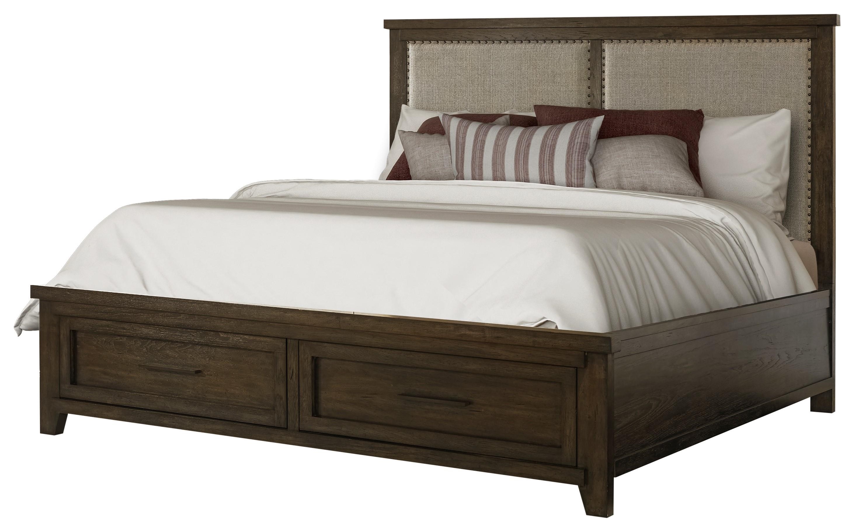 Fd Home Tally S Corner King Storage Bed Darvin Furniture Captain S Beds