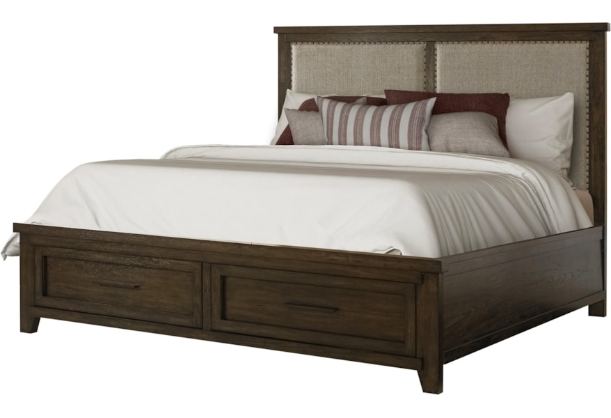 Fd Home Tally S Corner King Storage Bed Darvin Furniture Captain S Beds