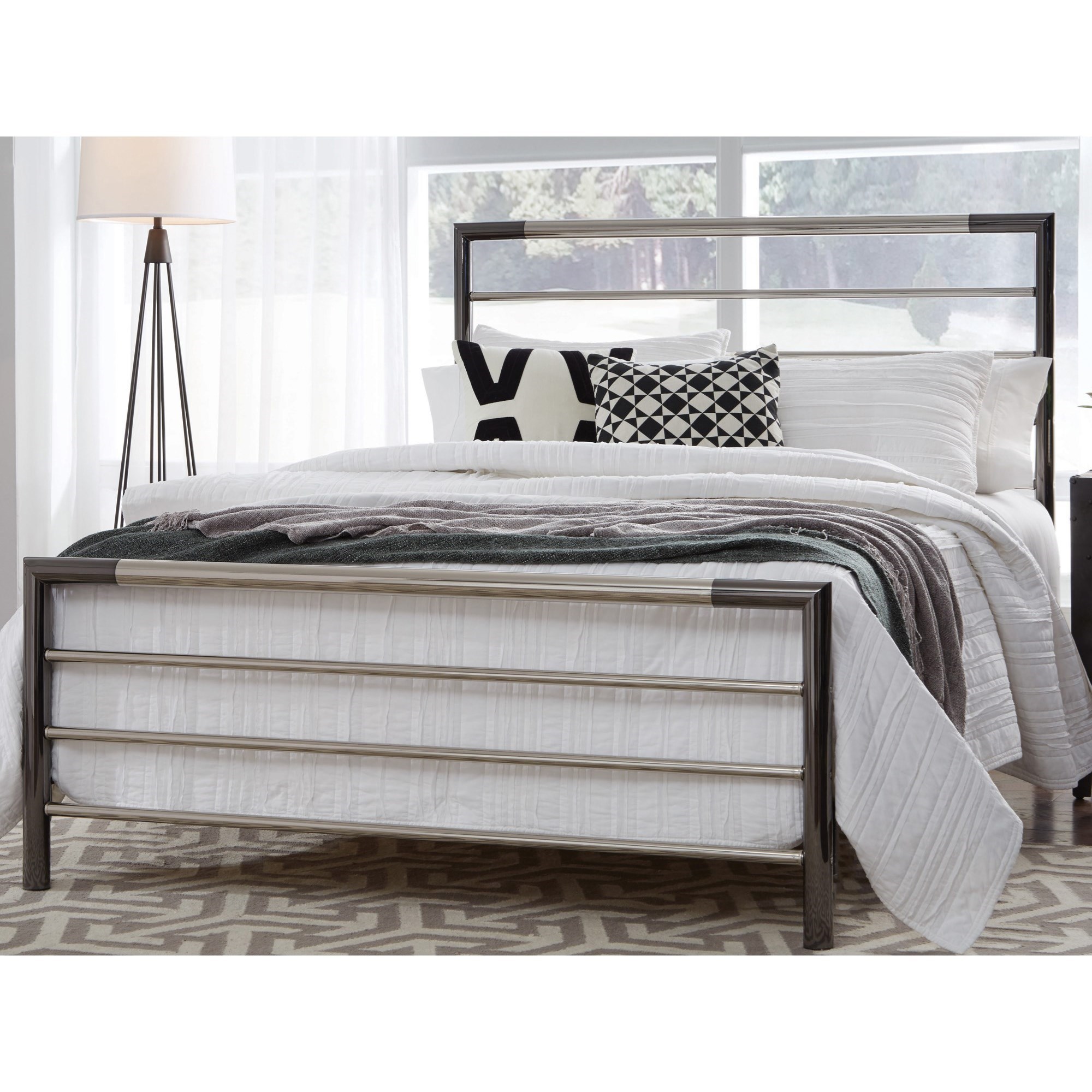 Fashion Bed Group Kenton King Kenton Metal Headboard And
