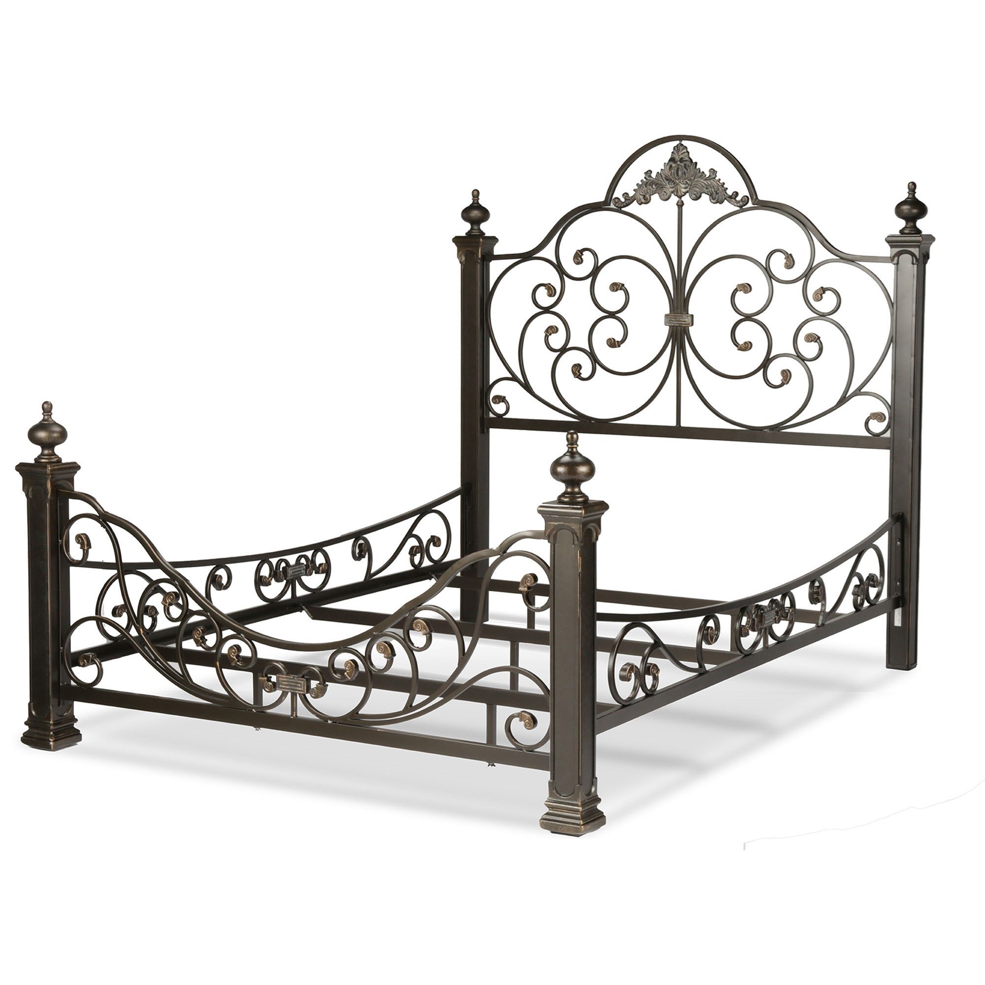 Fashion Bed Group Metal Beds Queen Baroque Metal Bed Rune S