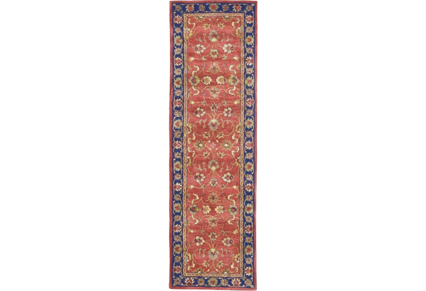 Feizy Rugs Alexandra Red Navy 2 3 X 8 Runner Rug Sprintz Furniture Rugs Feizy Rugs Alexandra Red Navy 2 3 X 8 Runner Rug Sprintz Furniture Rugs