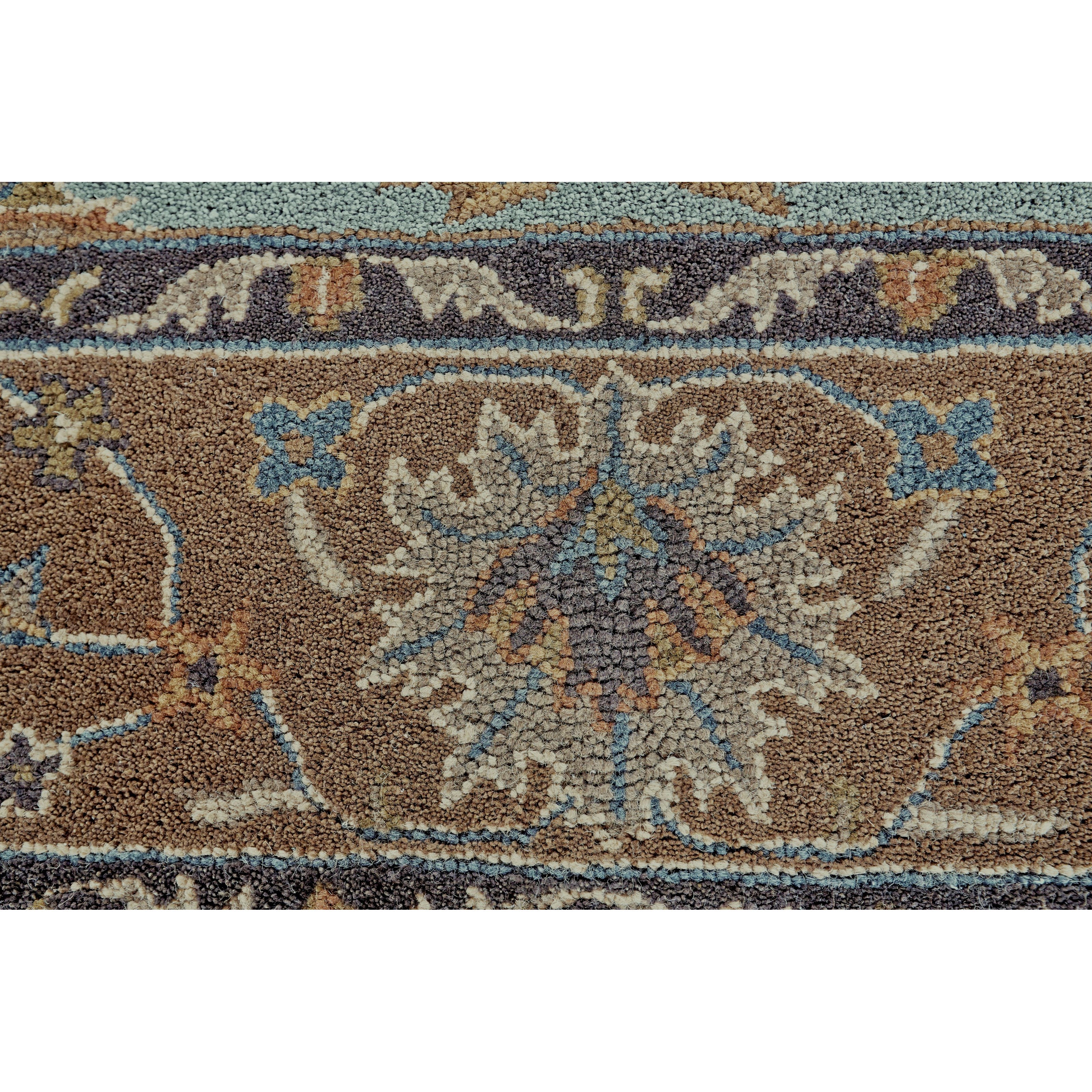 Feizy Rugs Magellan Light Blue Brown 2 6 X 8 Runner Rug Sprintz Furniture Rugs