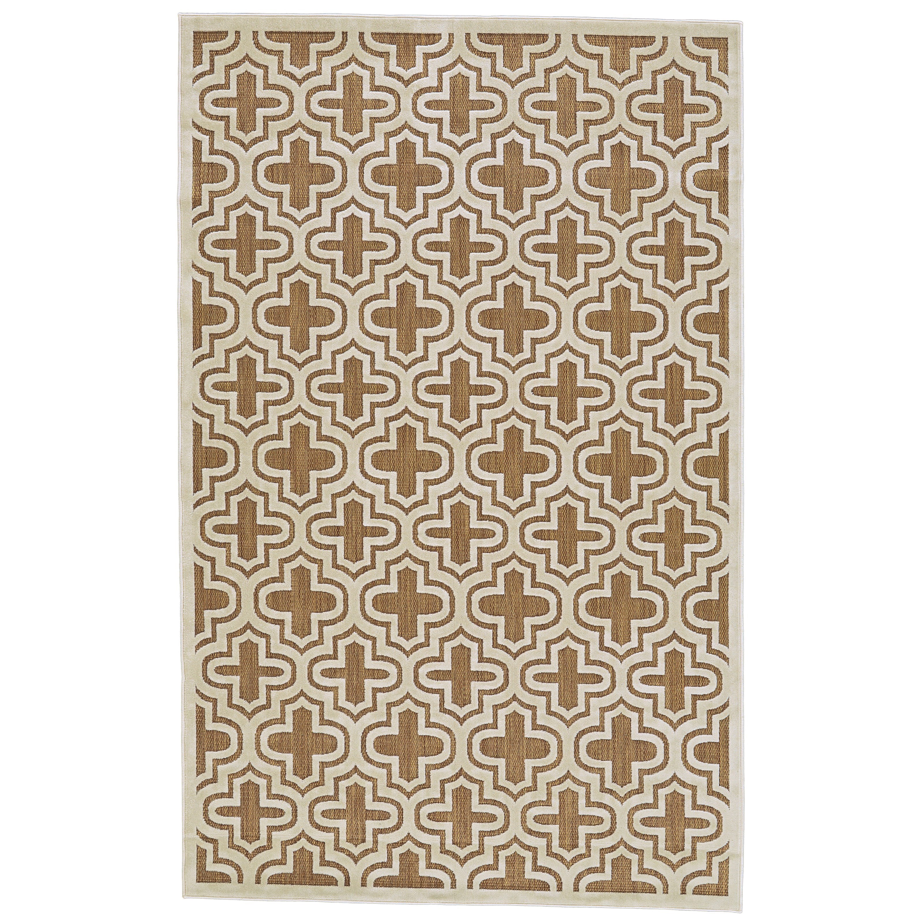 Feizy Rugs Raphia II Tan/Cotton 5' X 7'-6" Area Rug