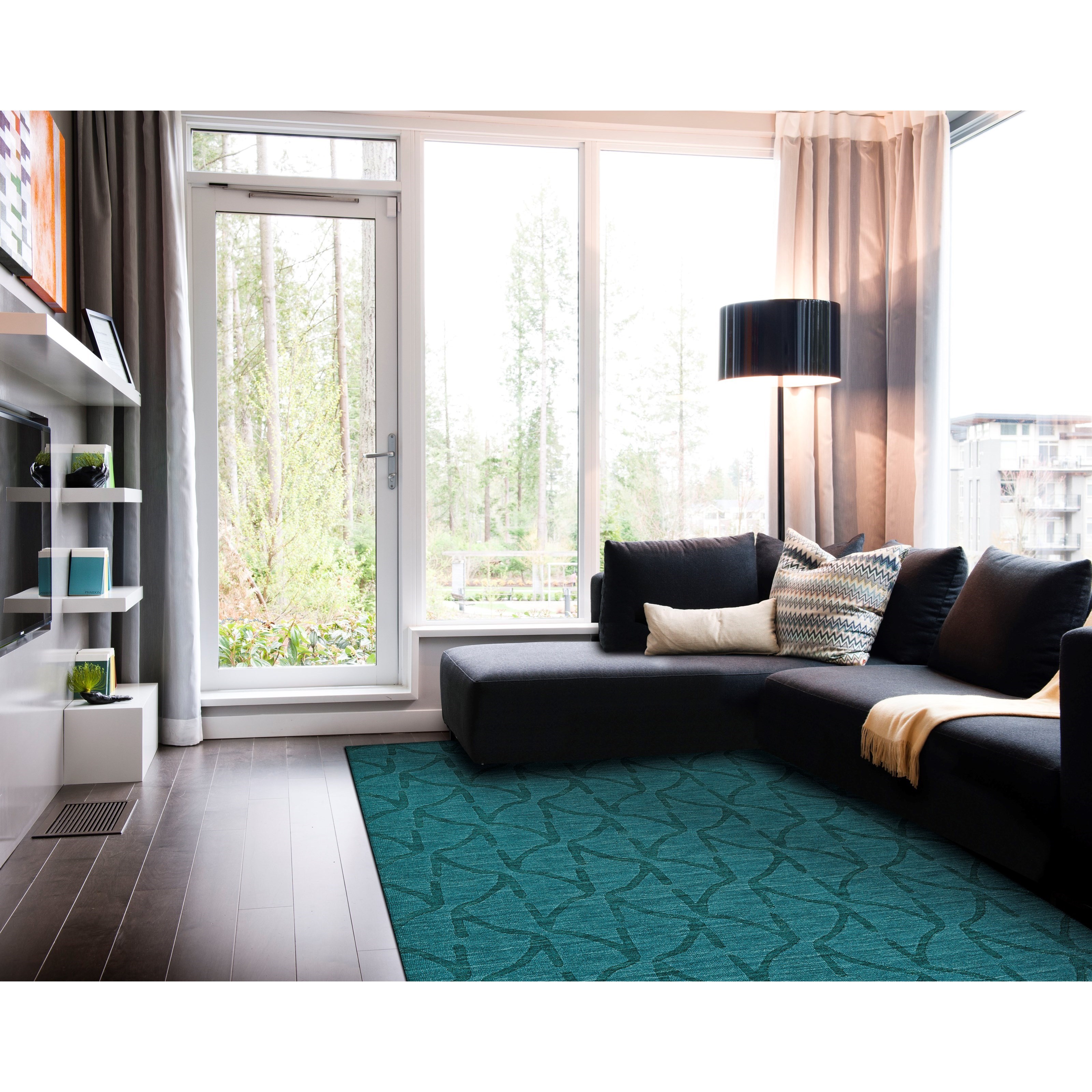 Feizy Rugs Soma Teal 2 6 X 8 Runner Rug Sprintz Furniture Rugs