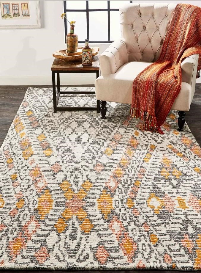 Feizy Rugs SPRINTZFeizy Arazad Tangerine 8x11