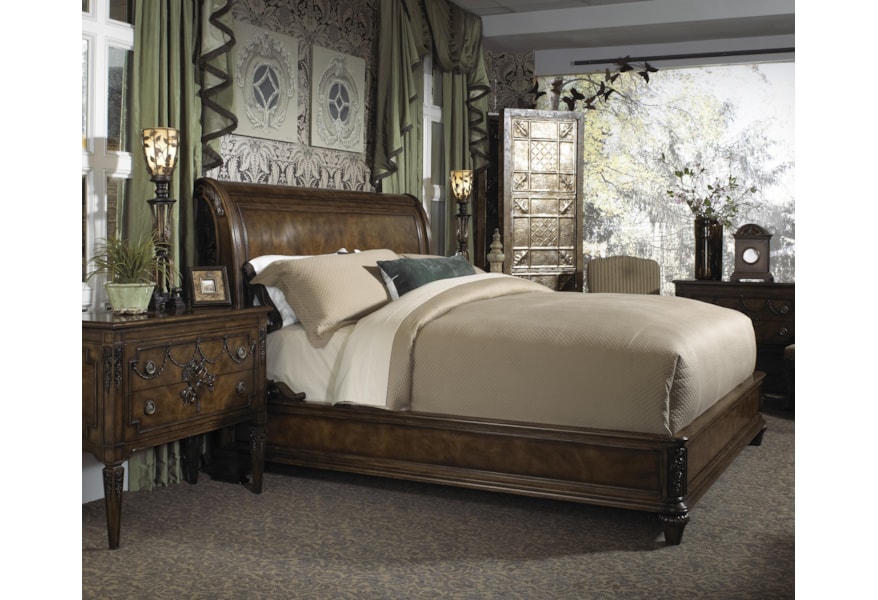 Fine Furniture Design Belvedere King Traditional Sleigh Bed With