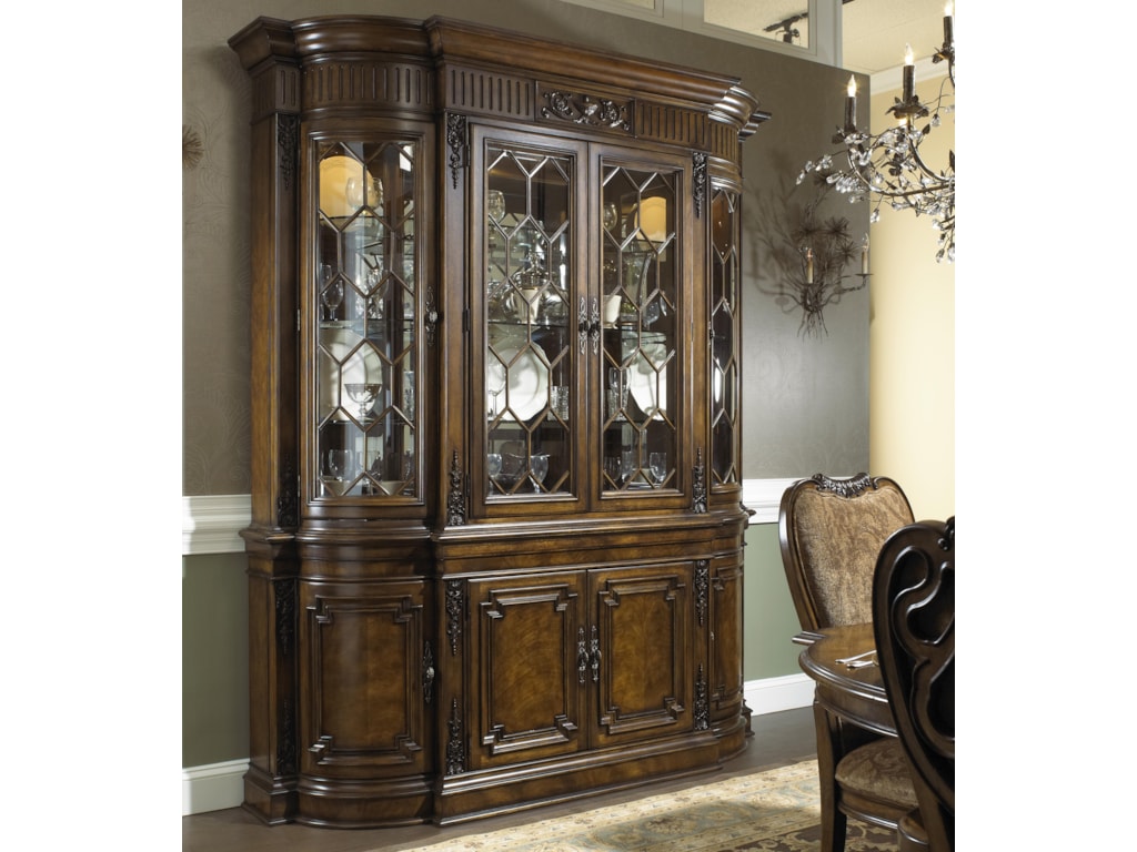 Fine Furniture Design Belvedere Formal Antique Style Break Front Fine Furniture Design BelvedereChina Cabinet ... - Fine Furniture Design Belvedere Formal Antique Style Break Front