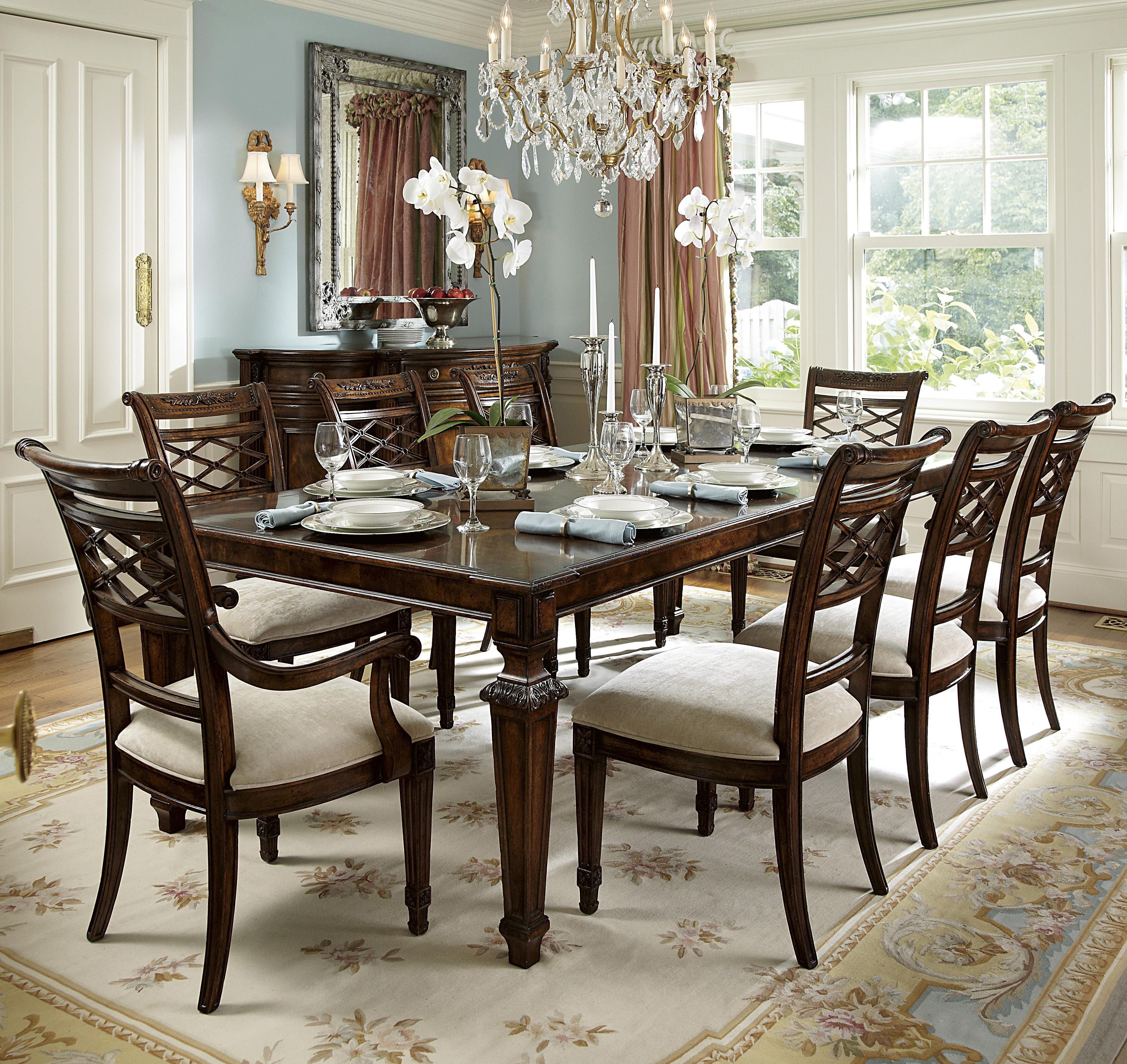 Michael Harrison Biltmore Louis Dining Table Set With Lattice