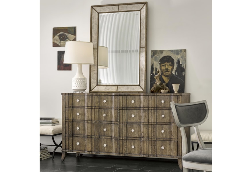 Michael Harrison Brentwood Theo Dresser And Kent Mirror Set With